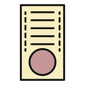 Croquet icon color outline vector Royalty Free Stock Photo