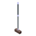 Croquet mallet icon, isometric style Royalty Free Stock Photo