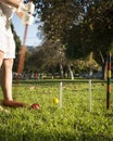 Croquet in the Park Royalty Free Stock Photo