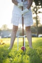 Croquet in the Park Royalty Free Stock Photo