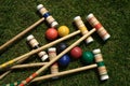 Croquet Set Royalty Free Stock Photo