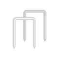 Croquet wicket icon, flat style Royalty Free Stock Photo