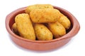 Croquetas de bacalao, spanish codfish croquettes