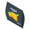 Croquette package icon isometric vector. Dish potato