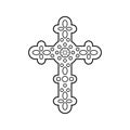 thin line decorative cross