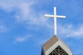 Cross as a religious symbol of Christianity. Background with selective focus and copy space Royalty Free Stock Photo