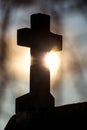 Cross in back light Royalty Free Stock Photo