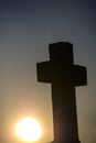 Cross in back light Royalty Free Stock Photo