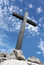 Cross in barren setting Royalty Free Stock Photo