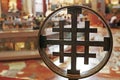 Cross in the Basilica of the Annunciation, Nazareth, Israel