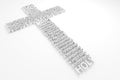 Cross With Biblical Names of JESUS CHRIST Royalty Free Stock Photo