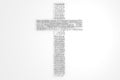 Cross With Biblical Names of JESUS CHRIST Royalty Free Stock Photo