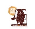 CROSS BOER GOAT HEAD LOGO