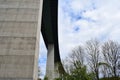 cross border Autobahn bridge from Luxembourg to Germany, SauertalbrÃ¼cke Royalty Free Stock Photo