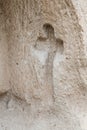 Cross in a Cave Church, Cappadocia, Turkey Royalty Free Stock Photo