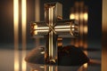 Cross of christian religion. orthodoxy and catholicism divine symbols in shape of cross, Jesus Christ and God, faith