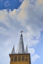 cross church cloud sky long angle