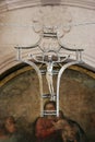 Cross in the Church of Our Lady of the Snows in Pupnat, Croatia Royalty Free Stock Photo