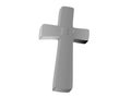 Cross on clouds background - 3D rendering