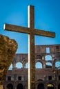 Cross in the Colosseum in Rome