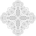 Cross for coloring. Suitable for decoration