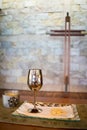 Cross and Communion Royalty Free Stock Photo