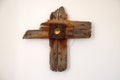 Cross in the Convent of the Sisters of the Holy Cross in Hegne, Germany Royalty Free Stock Photo