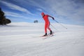 Cross-country skiing Royalty Free Stock Photo