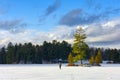 Cross-Country Skiing, Silent Lake, Ontario Royalty Free Stock Photo