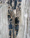 A Cross Cut Section Of Fosillized wood