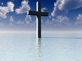 The Cross In Daytime Water 7 Royalty Free Stock Photo