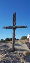 Cross at the dead sand