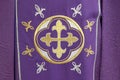 Cross, detail of church vestment