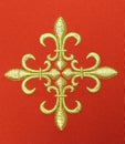 Cross, detail of church vestment