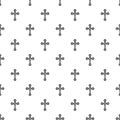 Cross with diamonds pattern vector Royalty Free Stock Photo