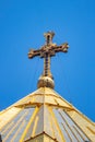 Cross on the dome of Sameba Georgia Tbilisi Holy Trinity cathedral