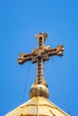 Cross on the dome of Sameba Georgia Tbilisi Holy Trinity cathedral