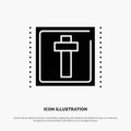 Cross, Easter, Holiday, Sign solid Glyph Icon vector Royalty Free Stock Photo