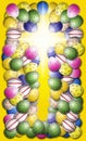 Cross with egg border