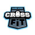 Cross fitness sport, logo emblem.