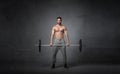 Cross fitter weights balance Royalty Free Stock Photo