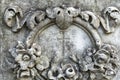 Cross on the old gravestone Royalty Free Stock Photo