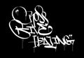 CROSS GIVE HEALING word graffiti tag style