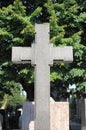 Cross gravestone Royalty Free Stock Photo