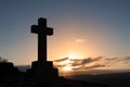 Cross Gravestone Silhouette