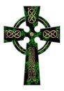Cross from a green marble Royalty Free Stock Photo