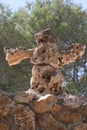 Cross, Grotto of the Shepards Field Church in Bethlehem Royalty Free Stock Photo