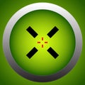 Cross-hair, target mark icon Royalty Free Stock Photo