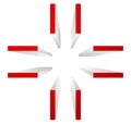 Cross-hair, target mark symbol. Align, precision or accuracy