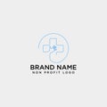 cross hand medical health care logo template illustration